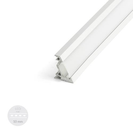 Alu Profil für LED CORNER30 Milchglas Streifen Lichtleiste Aluminium 1m - 2m