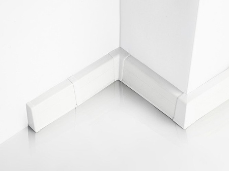 5cm Muster Fussleiste 55mm WEISS