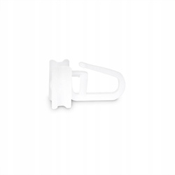 Faltengleiter 10 Stk. weiß für Gardinenschiene  Vorhangsschiene