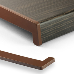 Fensterbank Fensterbrett für den Innenbereich PVC Tiefe 30cm EICHE DUNEKL + Endkappen GRATIS!