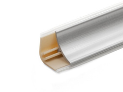 1,5m - 3m Abschlussleiste Winkelleiste Wandabschlussleiste PVC 15mm ALUMINIUM