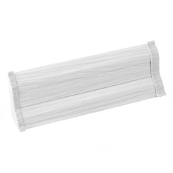 2m Fussleiste 52mm SILBER Fußleiste Leiste Sockelleiste Laminatleiste Bodenleiste PVC + Montagematerial GRATIS