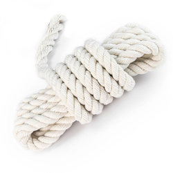 Baumwollseil Baumwolle Makrameegarn Baumwollkordel 3-litzig Gedreht Naturseil Garn WEISS 8mm
