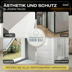 Selbstklebender PVC-Winkel für Außenecken 15×15mm Weiß 2m