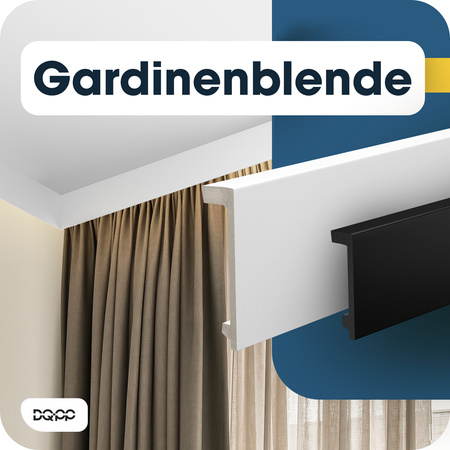 Karnis-Abdeckleiste 15 cm Weiß 2 m