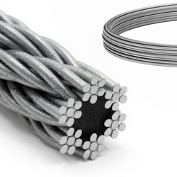 DRAHTSEIL Verzinkt Drahtseile Stahlseil Stahlseile Draht 3mm 6x7