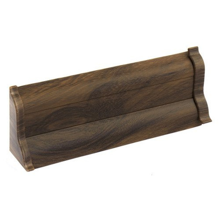 2m Fussleiste 52mm NUSSBAUM DUNKEL Fußleiste Leiste Sockelleiste Laminatleiste Bodenleiste PVC + Montagematerial GRATIS