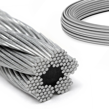 DRAHTSEIL Verzinkt Drahtseile Stahlseil Stahlseile Draht 5mm 6x19