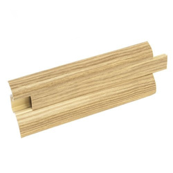 2m Fussleiste 52mm EICHE NATURLICH Fußleiste Leiste Sockelleiste Laminatleiste Bodenleiste PVC + Montagematerial GRATIS