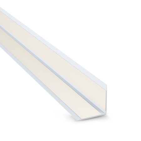 Selbstklebender PVC-Winkel für Außenecken 15×15mm Weiß 2m