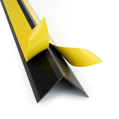 Selbstklebender PVC-Winkel für Außenecken 40×40mm SCHWARZ 2m