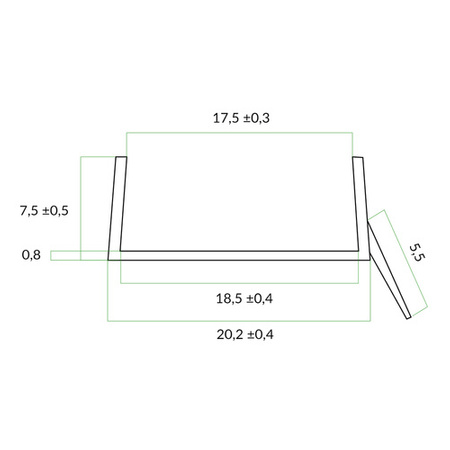 1,5m Küchensockel Abdichtungsprofil Sockel Dichtung 18mm BRAUN