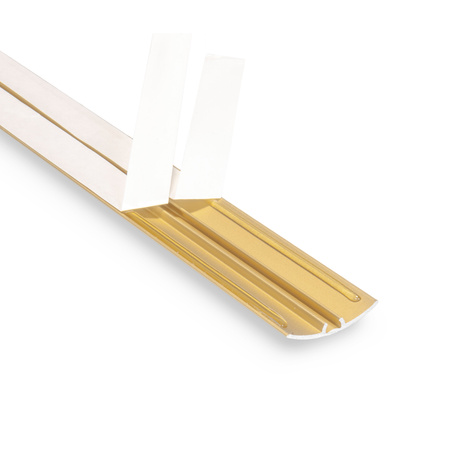 Übergangsprofil Rund 0,93cm 30mm Schrauben GOLD