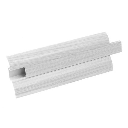 2m Fussleiste 52mm SILBER Fußleiste Leiste Sockelleiste Laminatleiste Bodenleiste PVC + Montagematerial GRATIS