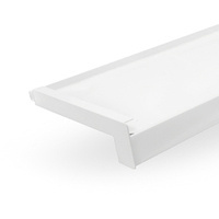 Fensterbank Aluminium Fensterbrett Aussen Alu Breite 15cm RAL 9016 WEISS
