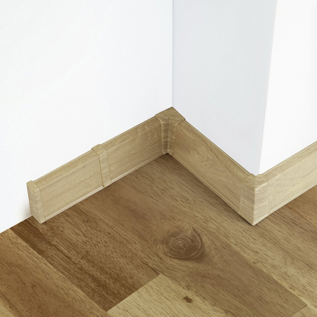 2m Fussleiste 55mm LAZULI Fußleiste Leiste Sockelleiste Laminatleiste Bodenleiste PVC + Montagematerial GRATIS