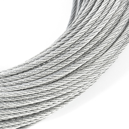 DRAHTSEIL Verzinkt Drahtseile Stahlseil Stahlseile Draht 6mm 6x12 +7FE