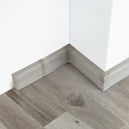 2m Fussleiste 55mm EICHE CALISTO Fußleiste Leiste Sockelleiste Laminatleiste Bodenleiste PVC + Montagematerial GRATIS