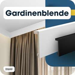 Karnis-Abdeckleiste 10 cm Weiß 2 m