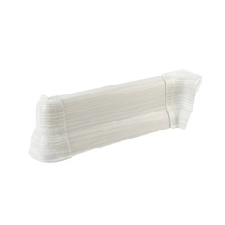 2,5m Fussleiste PVC 62mm Kieferweiss + Montagematerial Gratis