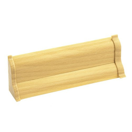 2m Fussleiste 52mm BUCHE GOLD Fußleiste Leiste Sockelleiste Laminatleiste Bodenleiste PVC + Montagematerial GRATIS