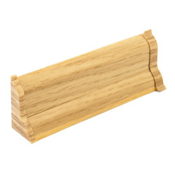 2m Fussleiste 52mm EICHE GOLD Fußleiste Leiste Sockelleiste Laminatleiste Bodenleiste PVC + Montagematerial GRATIS