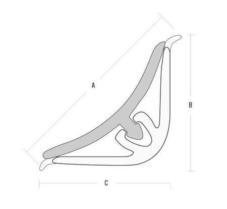 2m+1m Abschlussleiste aus Aluminium 13mm