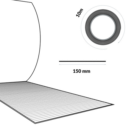 Butylband DACHDECKERBAND Abdichtband Selbstklebendes Reparaturband Dichtband 150mm BRAUN