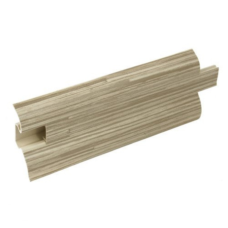 2m Fussleiste 52mm SCHILFROHR HELL Fußleiste Leiste Sockelleiste Laminatleiste Bodenleiste PVC + Montagematerial GRATIS