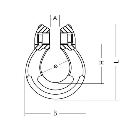 Kupplungsglied Verbindungsglied Anschlagkette GK8 10mm