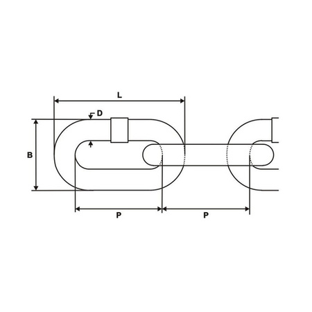 Stahlkette Langgliedrig Rundstahlkette Eisenkette Gliederkette Verzinkt C2 3mm