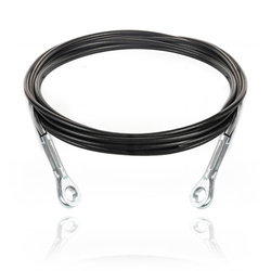 Stahlseil für Fitnessgeräte Öse - Öse 4/5,2mm Fitness-Stahlkabel Ersatzkabel