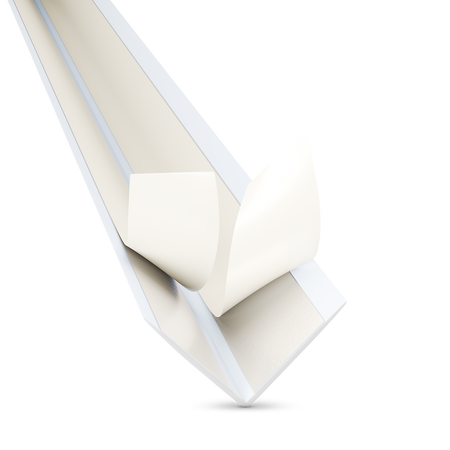Selbstklebender PVC-Winkel für Außenecken 15×15mm Weiß 2m