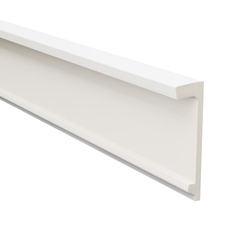 Karnis-Abdeckleiste 10 cm Weiß 2 m