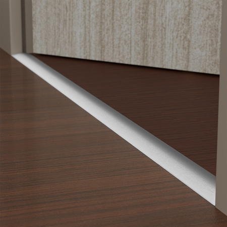 Übergangsprofil Rund 0,93cm 30mm Schrauben SILBER