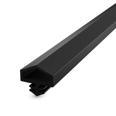 KD-11 Dichtung 12×5 mm TPS, Schwarz – Ideal für Innen- und Außentüren aus Holz, Türrahmen und Zargen