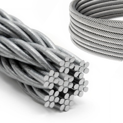 DRAHTSEIL V4A Edelstahl Stahlseil INOX 6mm 7x7