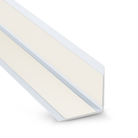 Selbstklebender PVC-Winkel für Außenecken 40×40mm Weiß 2m