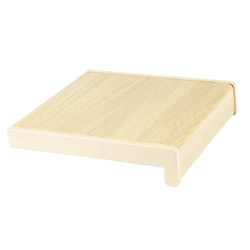 Fensterbank Fensterbrett für den Innenbereich PVC Tiefe 25cm BUCHE + Endkappen GRATIS!