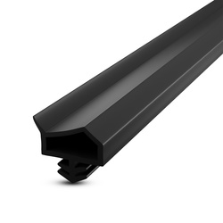 KD-14 Dichtung 12×5 mm TPS, Schwarz – Ideal für Innen- und Außentüren aus Holz, Türrahmen und Zargen