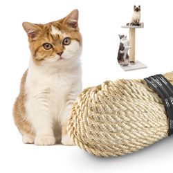 Natürliches Sisal Seil für Kratzbaum Katzenbaum Kratzseil DIY Fuer Katzen Ersatzteile 10mm