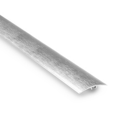 Übergangsprofil Rund 1,86m 37mm 5 in 1 SILBER poliert gebürstet