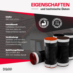 Firstband Firstrolle Dachfirst Gratrolle First xRoll 5mb Breite 310mm RAL 8019 DUNKELBRAUN