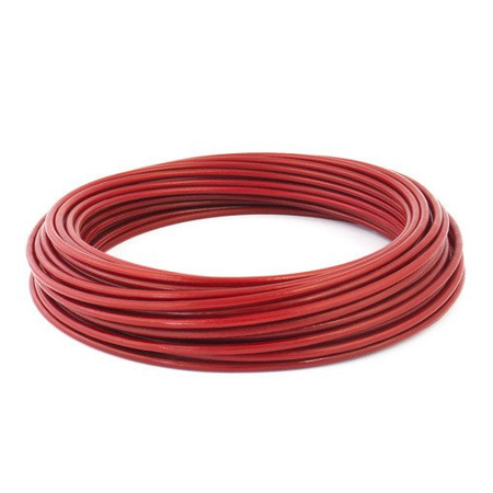 Drahtseil Verzinkt in PVC Stahlseile Drahtseile ROT 8/10mm 6x19