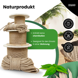 Juteseil Tauwerk Tauseil Naturhanf Jute Leine Schnur 36mm