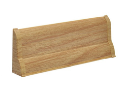 2,5m Fussleiste PVC 62mm Eiche Nord + Montagematerial Gratis