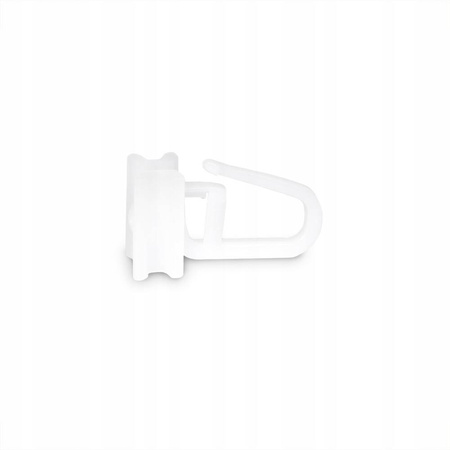 Faltengleiter 10 Stk. weiß für Gardinenschiene  Vorhangsschiene