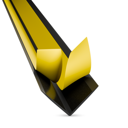 Selbstklebender PVC-Winkel für Außenecken 20×20mm SCHWARZ 2m