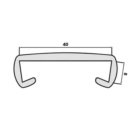 Handlauf PVC Kunststoffhandlauf Treppenhandlauf Treppengeländer SCHWARZ