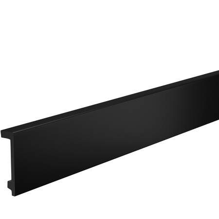 Karnis-Abdeckleiste 10 cm Schwarz 2 m